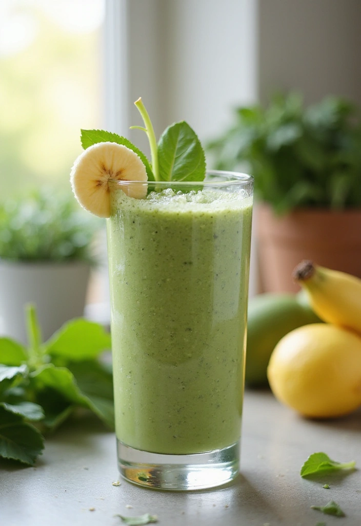 25 Baby Spinach Smoothie Recipes for a Fresh Green Start - 1. Classic Spinach Banana Smoothie