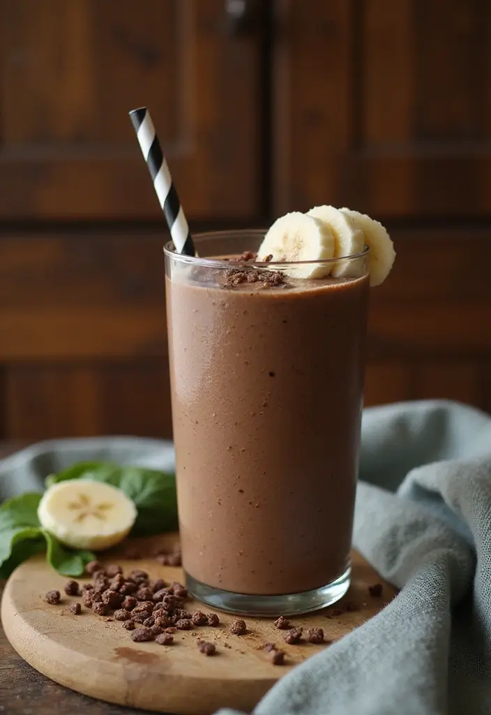 25 Baby Spinach Smoothie Recipes for a Fresh Green Start - 8. Chocolate Spinach Smoothie