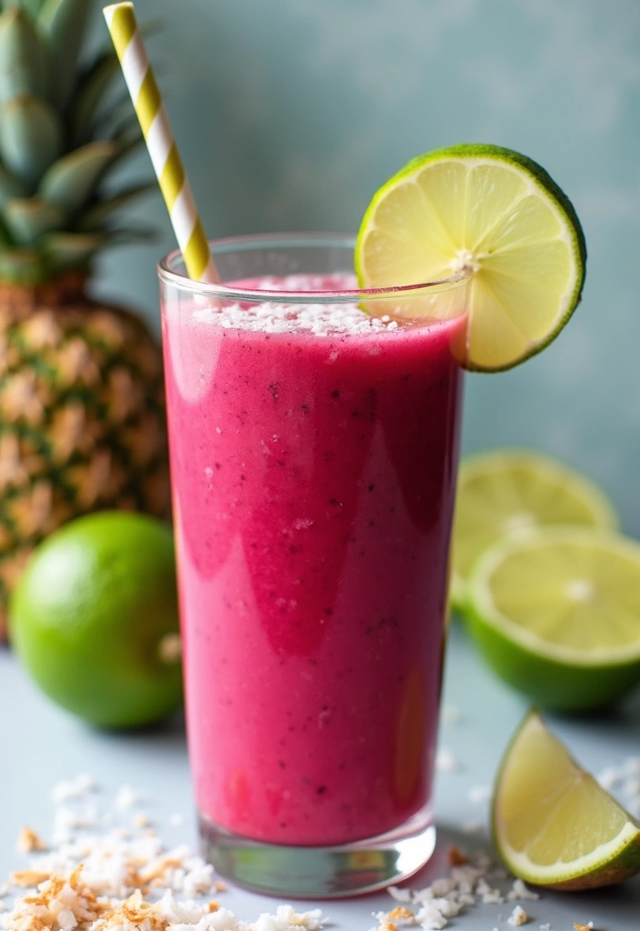 25 Beet Powder Smoothie Recipes for a Natural Boost of Color and Health 106 25 Beet Powder Smoothie Recipes for a Natural Boost of Color and Health - 16. Beet Coconut Lime Smoothie