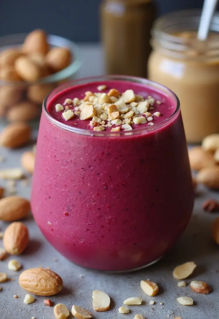 25 Beet Powder Smoothie Recipes for a Natural Boost of Color and Health 127 25 Beet Powder Smoothie Recipes for a Natural Boost of Color and Health - 19. Beet Nutty Smoothie