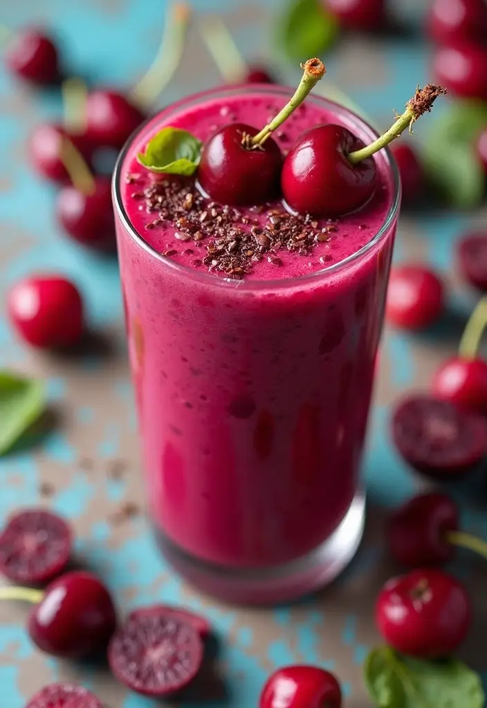 25 Beet Powder Smoothie Recipes for a Natural Boost of Color and Health 134 25 Beet Powder Smoothie Recipes for a Natural Boost of Color and Health - 20. Beet Cherry Smoothie