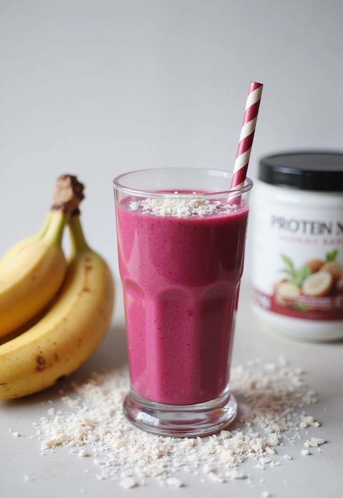 25 Beet Powder Smoothie Recipes for a Natural Boost of Color and Health 155 25 Beet Powder Smoothie Recipes for a Natural Boost of Color and Health - 23. Beet Protein Coconut Smoothie