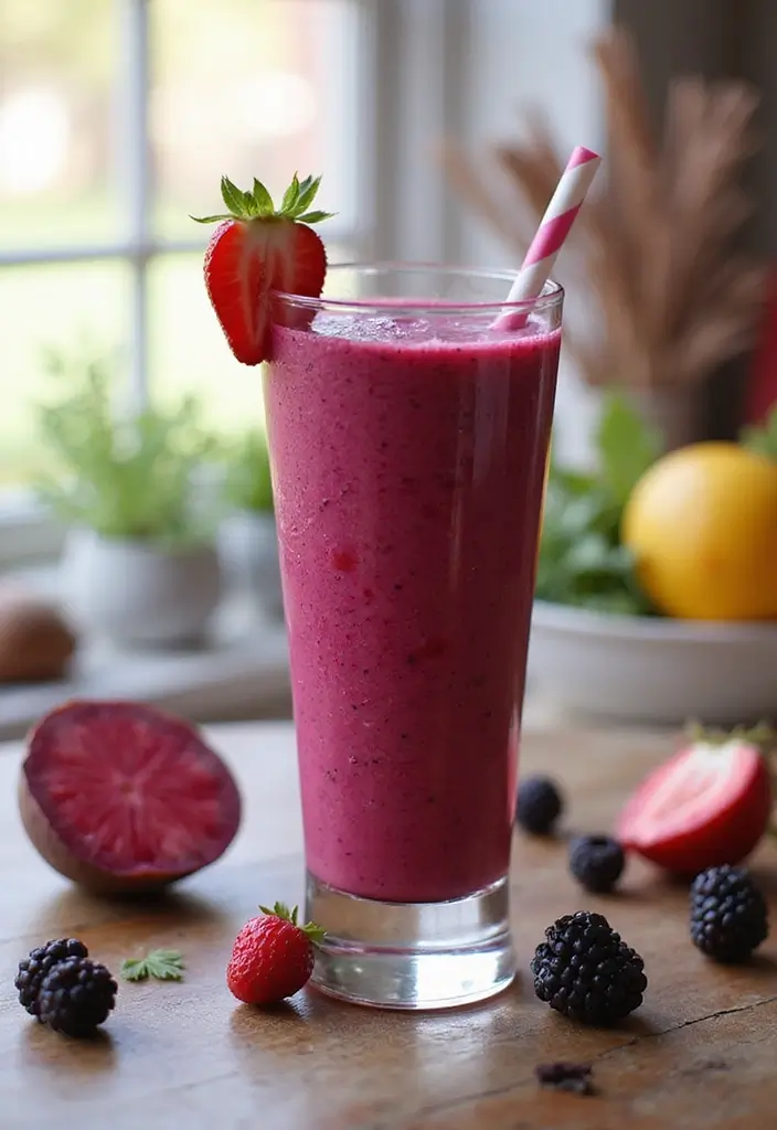 25 Beet Powder Smoothie Recipes for a Natural Boost of Color and Health 169 25 Beet Powder Smoothie Recipes for a Natural Boost of Color and Health - 25. Beet Protein Berry Smoothie