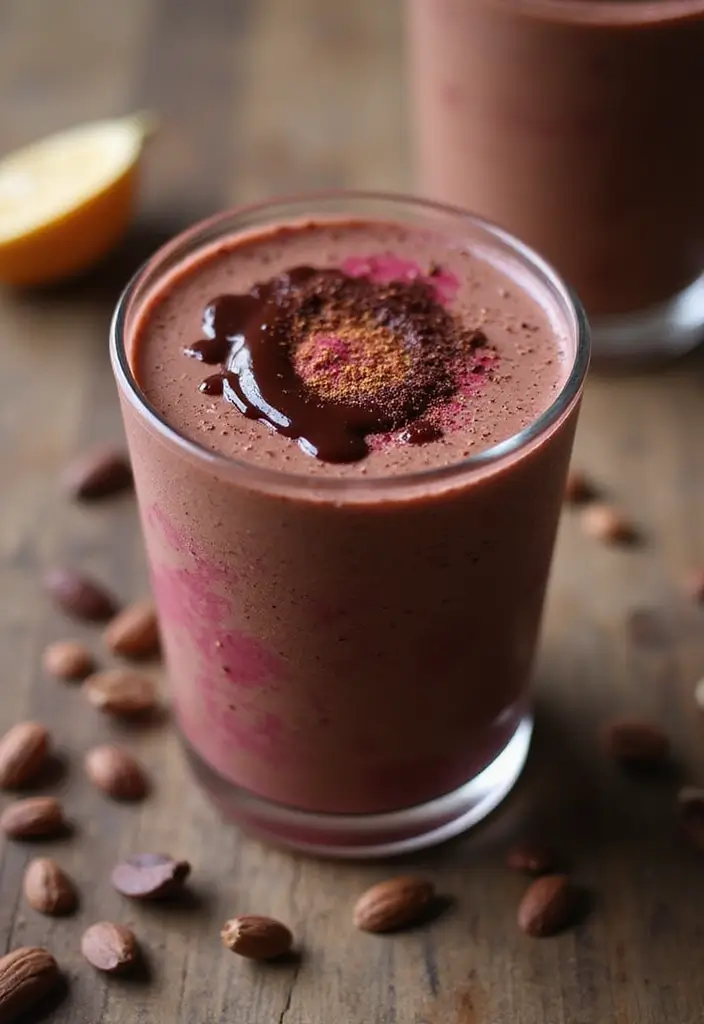 25 Beet Powder Smoothie Recipes for a Natural Boost of Color and Health 22 25 Beet Powder Smoothie Recipes for a Natural Boost of Color and Health - 4. Chocolate Beet Smoothie