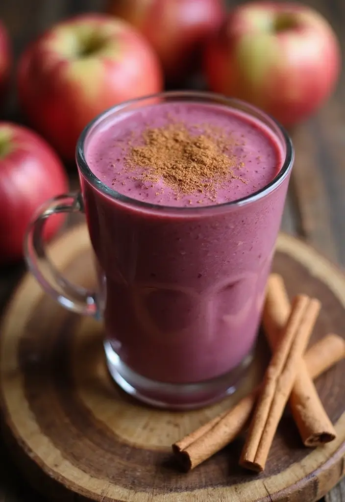 25 Beet Powder Smoothie Recipes for a Natural Boost of Color and Health 43 25 Beet Powder Smoothie Recipes for a Natural Boost of Color and Health - 7. Beet Apple Cinnamon Smoothie