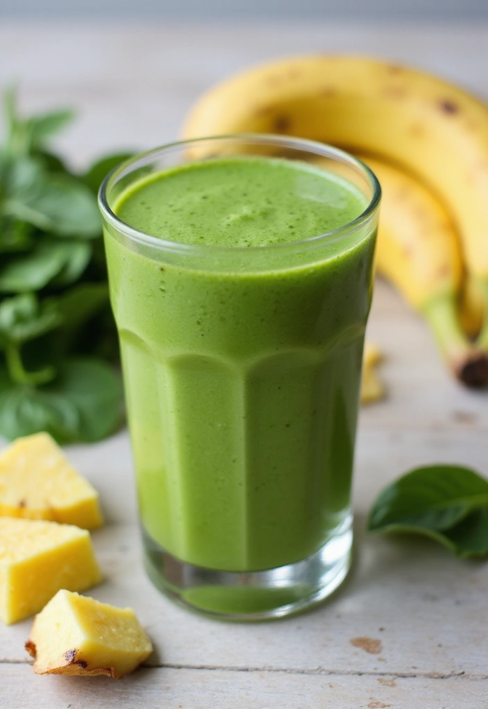 25 Best Protein Smoothie Recipes for Muscle Recovery and Energy 1 25 Best Protein Smoothie Recipes for Muscle Recovery and Energy - 1. Tropical Green Protein Smoothie