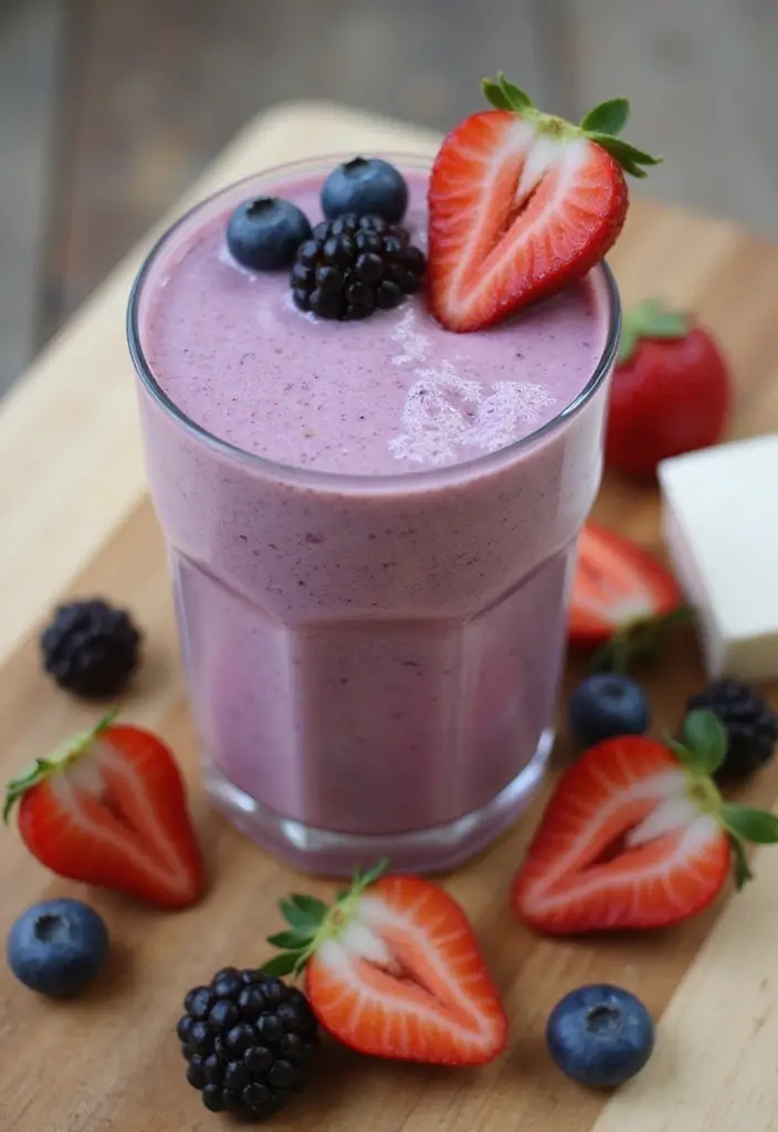 25 Best Protein Smoothie Recipes for Muscle Recovery and Energy 99 25 Best Protein Smoothie Recipes for Muscle Recovery and Energy - 15. Silken Tofu Berry Smoothie