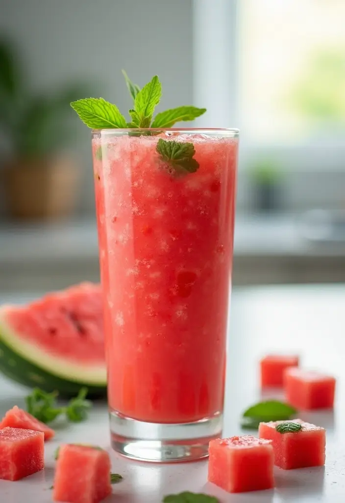 25 Best Protein Smoothie Recipes for Muscle Recovery and Energy 106 25 Best Protein Smoothie Recipes for Muscle Recovery and Energy - 16. Watermelon Mint Smoothie