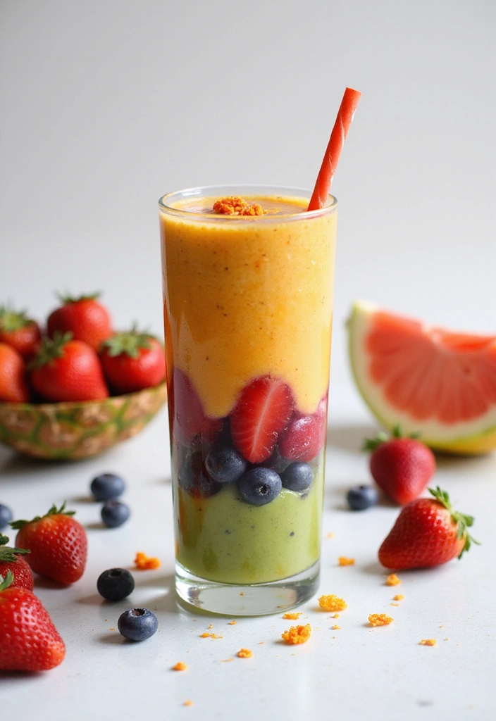 25 Best Protein Smoothie Recipes for Muscle Recovery and Energy 125 25 Best Protein Smoothie Recipes for Muscle Recovery and Energy - 19. Tropical Berry Protein Smoothie