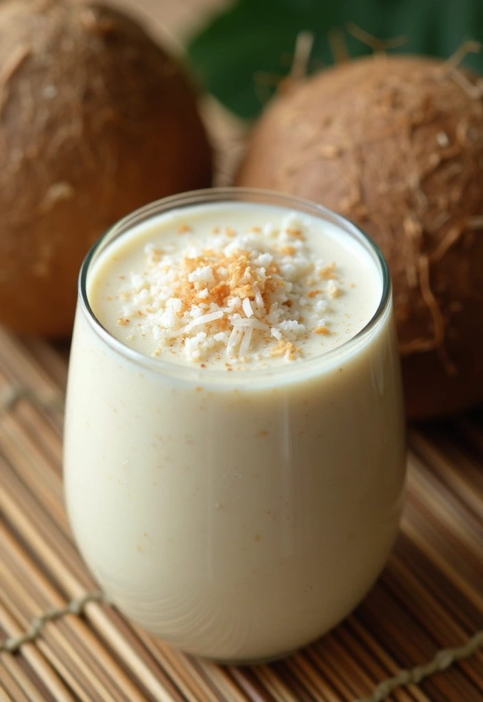 25 Best Protein Smoothie Recipes for Muscle Recovery and Energy 132 25 Best Protein Smoothie Recipes for Muscle Recovery and Energy - 20. Creamy Coconut Protein Smoothie