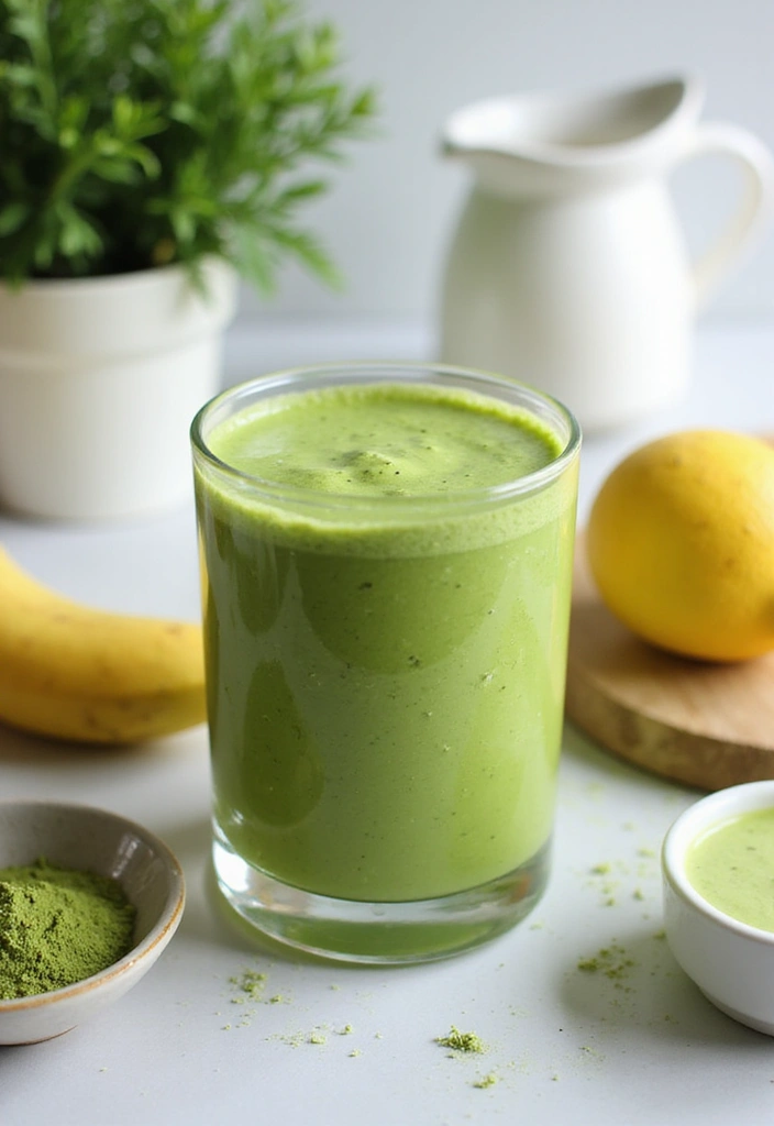 25 Dr. Livingood Smoothie Recipes Inspired by Clean Eating 71 25 Dr. Livingood Smoothie Recipes Inspired by Clean Eating - 11. Matcha Green Tea Smoothie