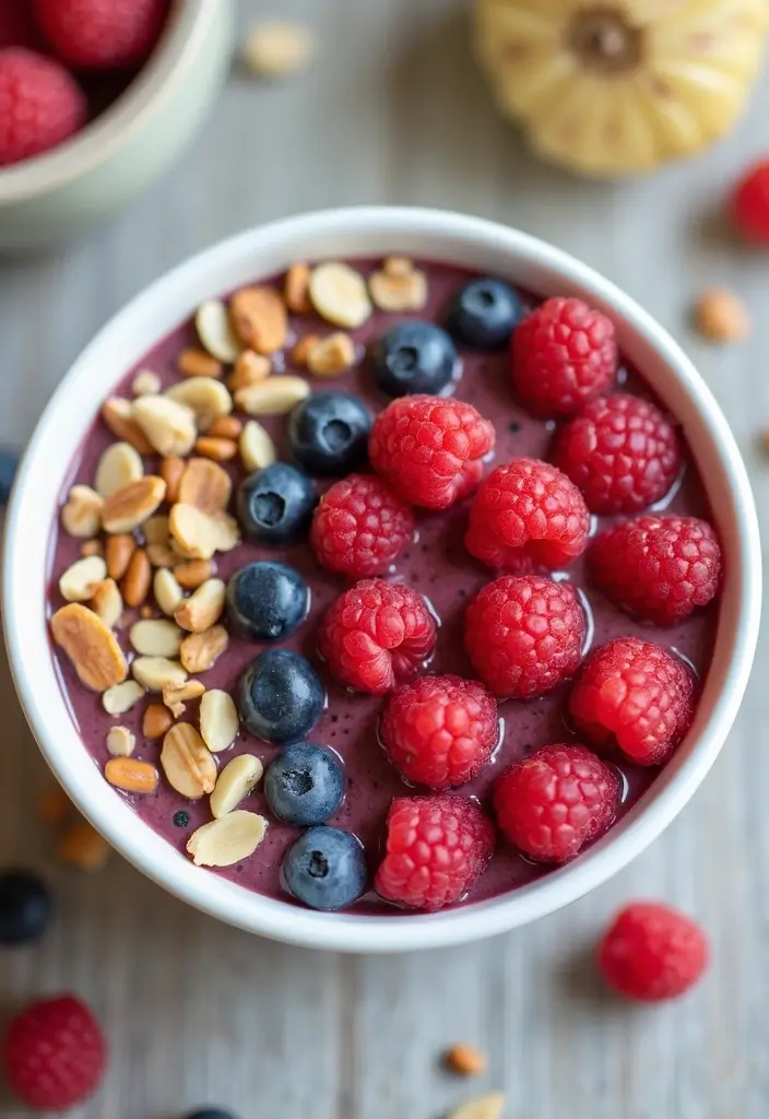 25 Dr. Livingood Smoothie Recipes Inspired by Clean Eating 85 25 Dr. Livingood Smoothie Recipes Inspired by Clean Eating - 13. Creamy Raspberry Smoothie Bowl