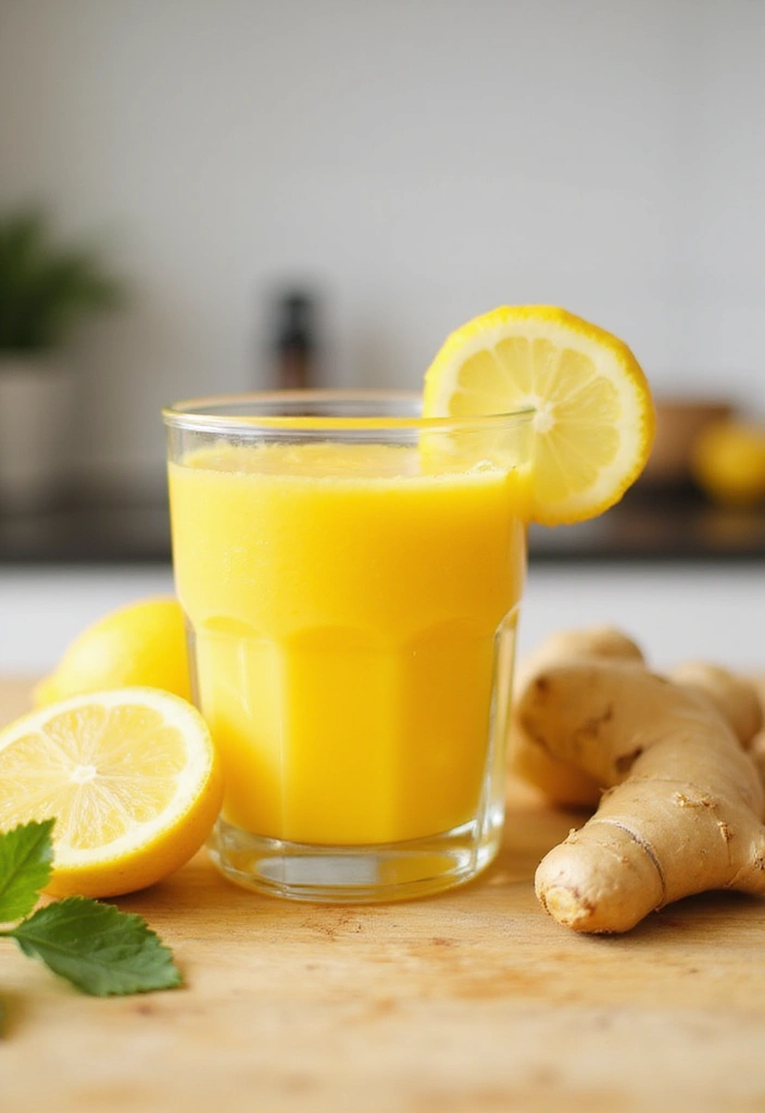 25 Dr. Livingood Smoothie Recipes Inspired by Clean Eating 104 25 Dr. Livingood Smoothie Recipes Inspired by Clean Eating - 16. Zesty Lemon Ginger Smoothie