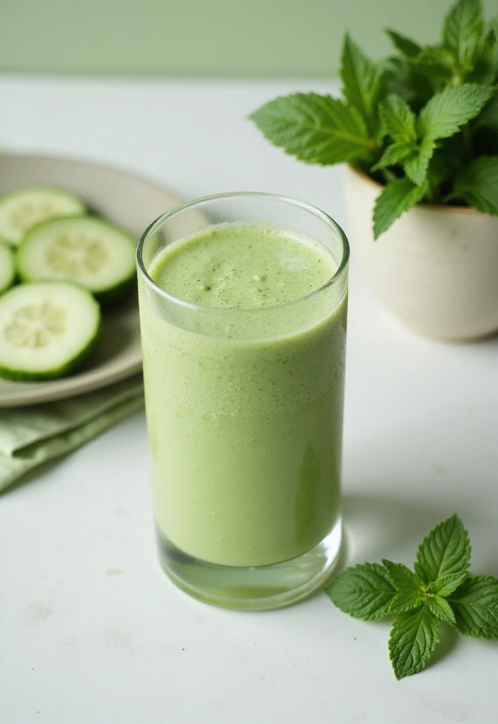 25 Dr. Livingood Smoothie Recipes Inspired by Clean Eating 125 25 Dr. Livingood Smoothie Recipes Inspired by Clean Eating - 19. Cucumber Mint Smoothie