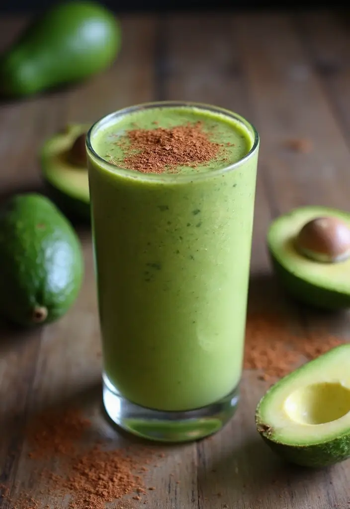 25 Easy Smoothie Recipes with Frozen Fruit and Protein Shakes for Busy Mornings 22 25 Easy Smoothie Recipes with Frozen Fruit and Protein Shakes for Busy Mornings - 4. Creamy Avocado Protein Shake