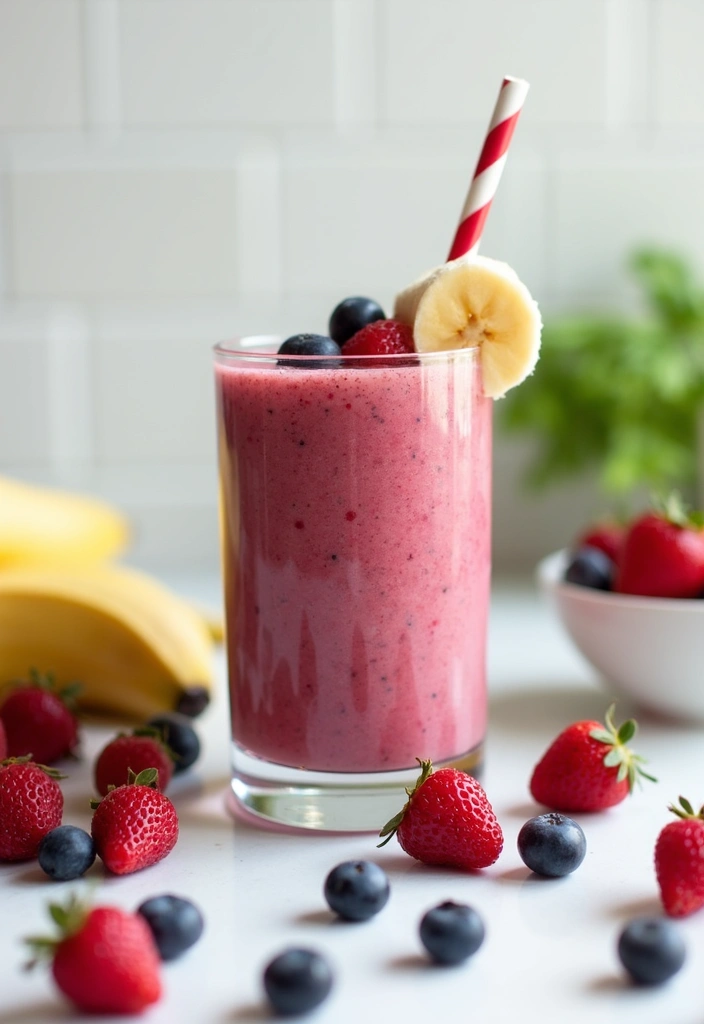 25 Frozen Fruit Smoothie Recipes Perfect for Breakfast or Snacks 1 25 Frozen Fruit Smoothie Recipes Perfect for Breakfast or Snacks - 1. Berry Banana Bliss