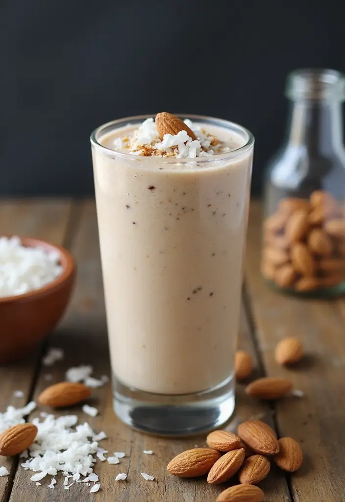 25 Frozen Fruit Smoothie Recipes Perfect for Breakfast or Snacks 119 25 Frozen Fruit Smoothie Recipes Perfect for Breakfast or Snacks - 18. Almond Joy Smoothie