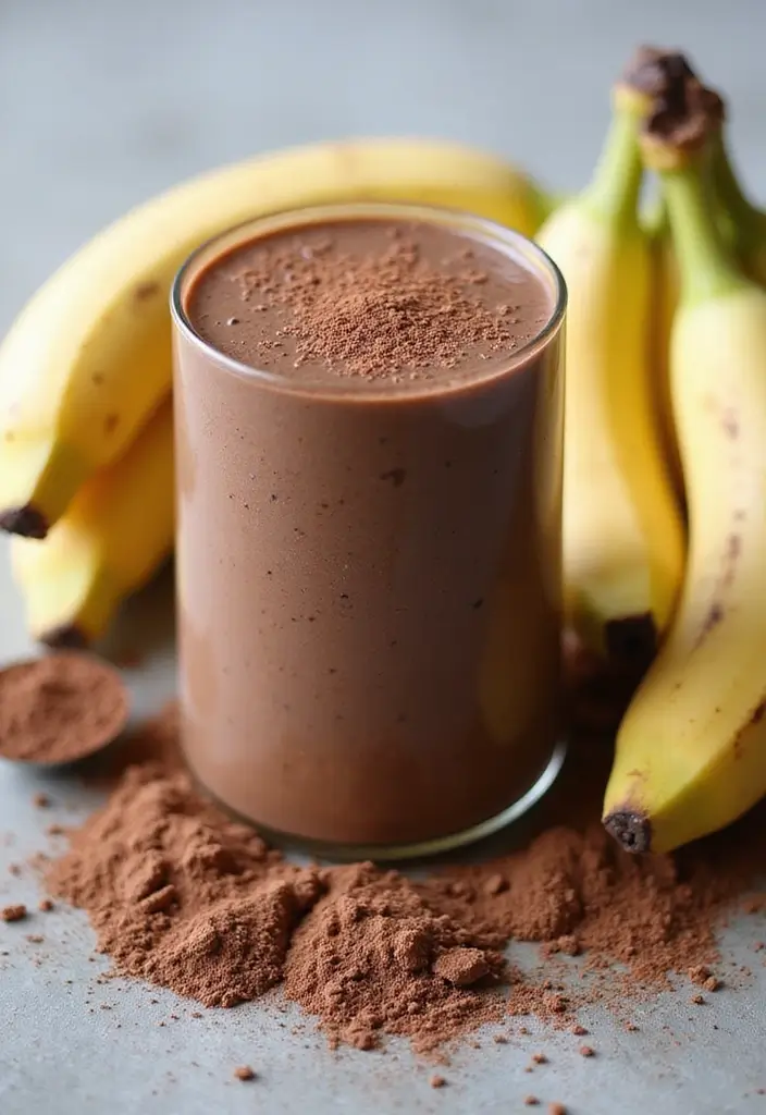 25 Fruit and Veggie Smoothie Recipes Packed with Vitamins and Fiber 155 25 Fruit and Veggie Smoothie Recipes Packed with Vitamins and Fiber - 25. Choco-Banana Spinach Smoothie