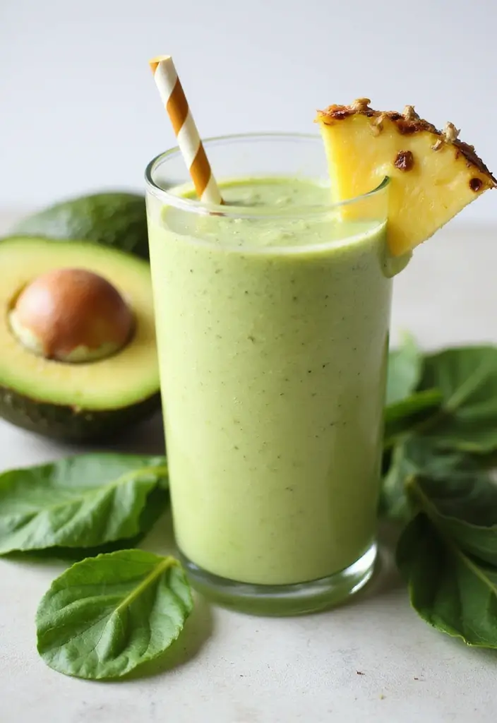 25 Fruit and Veggie Smoothie Recipes Packed with Vitamins and Fiber 13 25 Fruit and Veggie Smoothie Recipes Packed with Vitamins and Fiber - 3. Tropical Avocado Smoothie