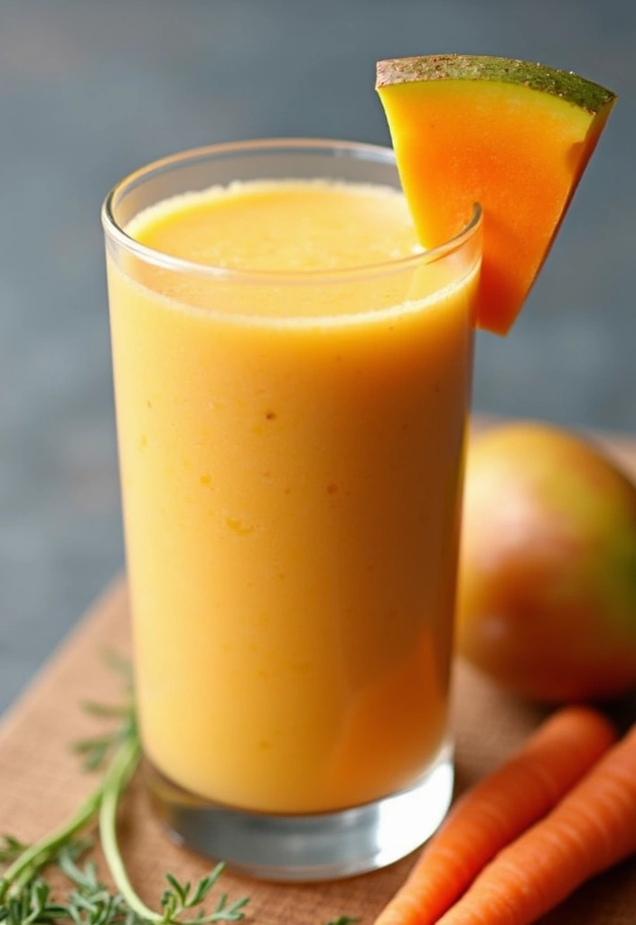 25 Fruit and Veggie Smoothie Recipes Packed with Vitamins and Fiber 20 25 Fruit and Veggie Smoothie Recipes Packed with Vitamins and Fiber - 4. Creamy Mango Carrot Delight
