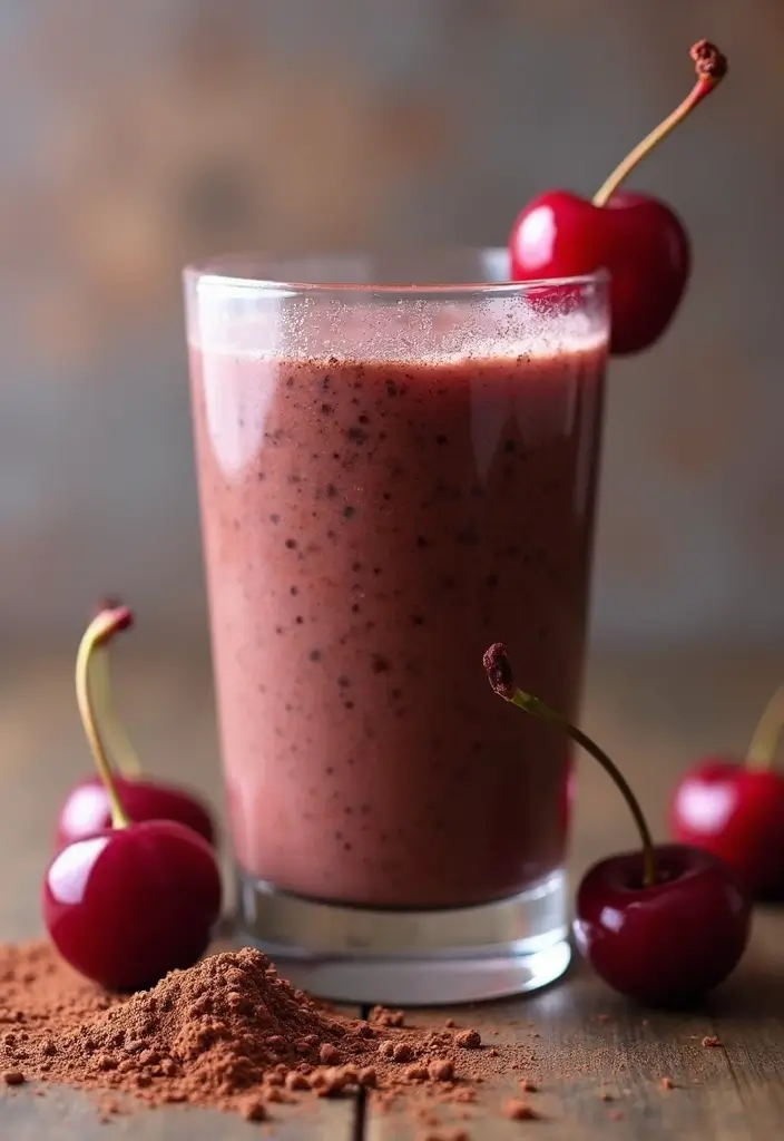 25 Fruit and Veggie Smoothie Recipes Packed with Vitamins and Fiber 48 25 Fruit and Veggie Smoothie Recipes Packed with Vitamins and Fiber - 8. Chocolate Cherry Smoothie
