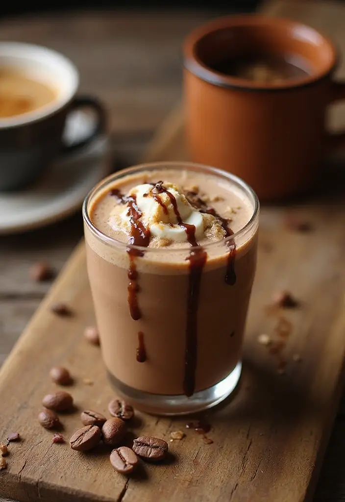 25 Healthy Low Carb Smoothie Recipes to Support Weight Goals - 10. Peanut Butter Mocha Smoothie