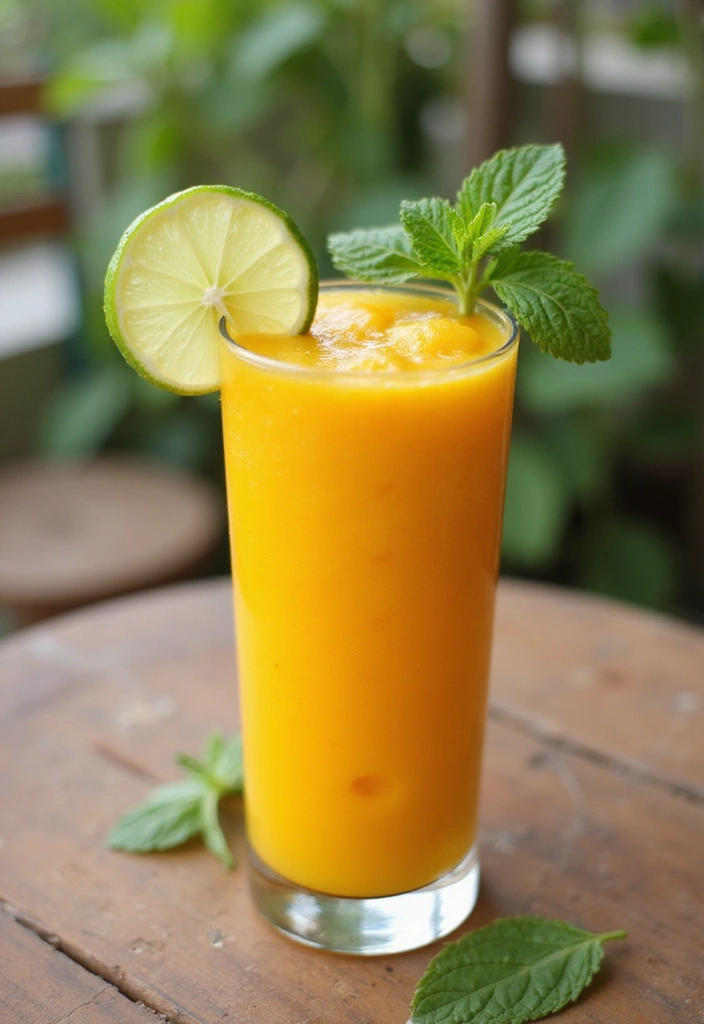 25 Healthy Low Carb Smoothie Recipes to Support Weight Goals - 11. Tropical Mango Smoothie