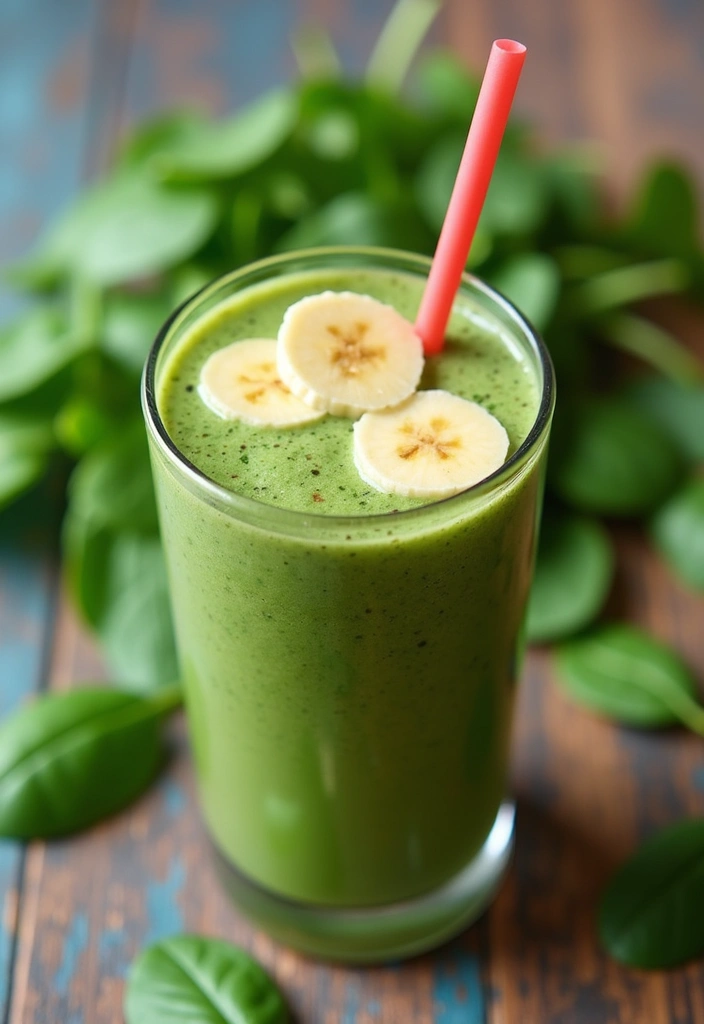 25 Healthy Low Carb Smoothie Recipes to Support Weight Goals - 12. Sweet Spinach Banana Smoothie