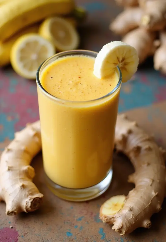 25 Healthy Low Carb Smoothie Recipes to Support Weight Goals - 17. Spicy Ginger Smoothie
