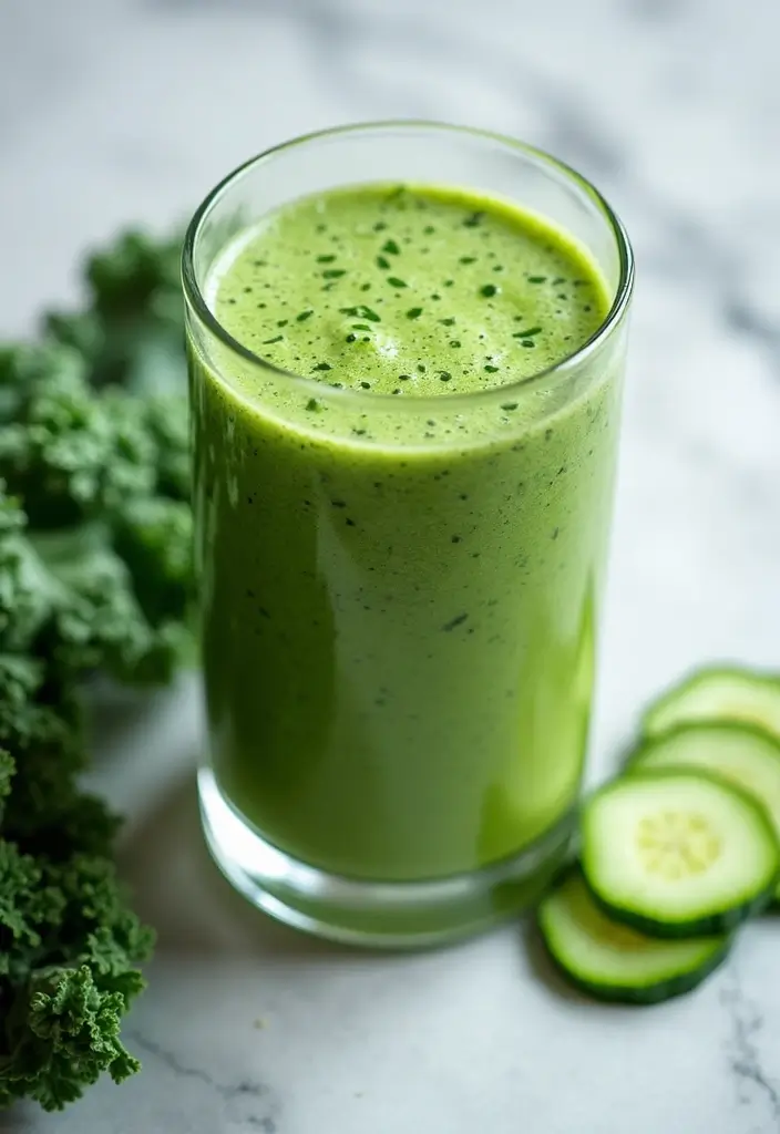 25 Healthy Low Carb Smoothie Recipes to Support Weight Goals - 3. Green Detox Smoothie