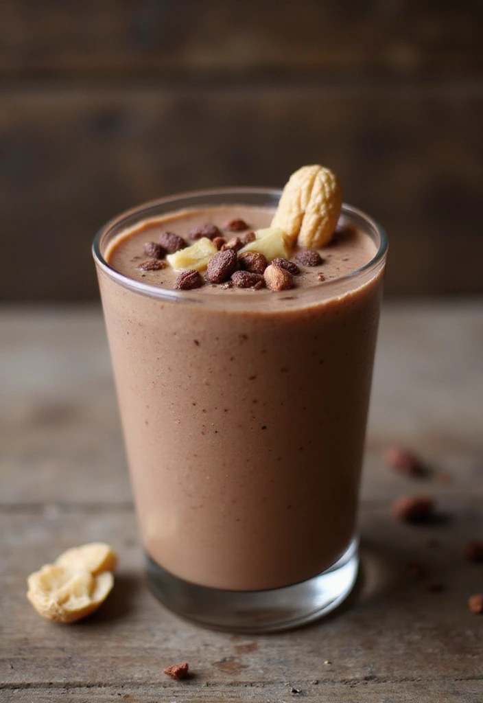 25 Healthy Low Carb Smoothie Recipes to Support Weight Goals - 4. Chocolate Peanut Butter Smoothie
