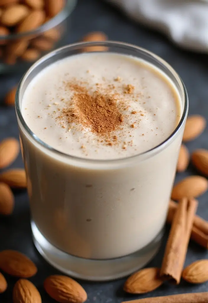 25 Healthy Low Carb Smoothie Recipes to Support Weight Goals - 6. Cinnamon Almond Smoothie