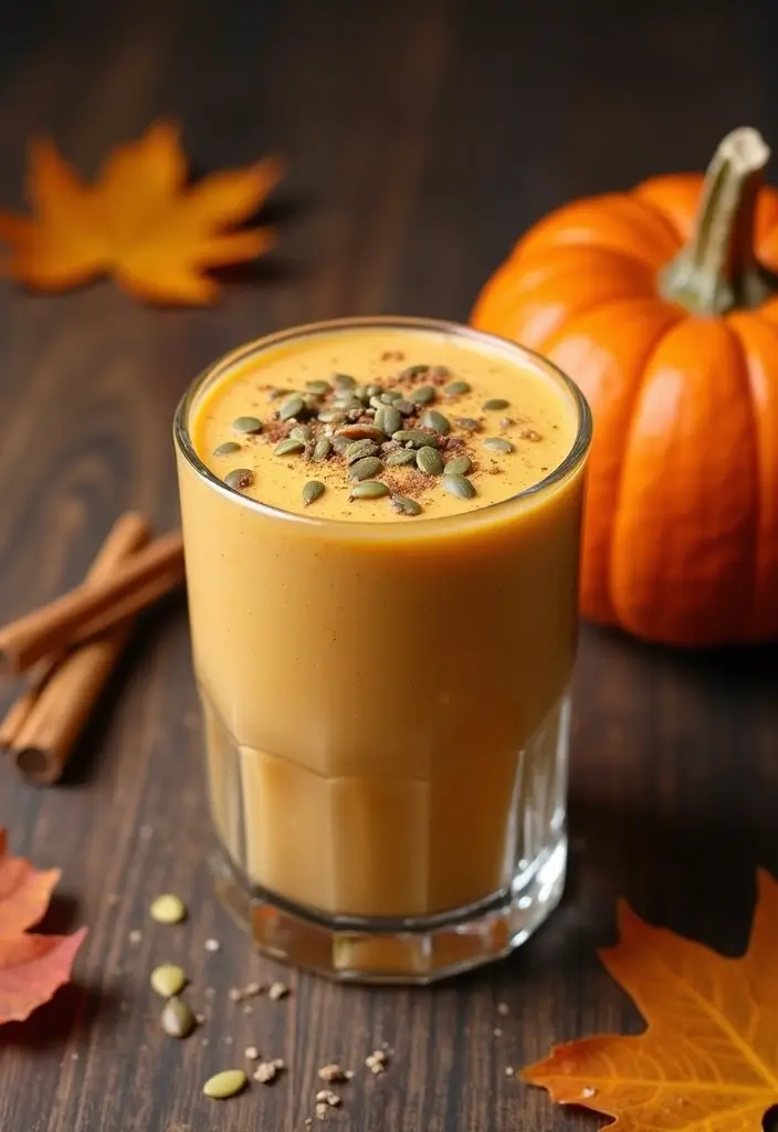 25 Healthy Low Carb Smoothie Recipes to Support Weight Goals - 8. Pumpkin Spice Smoothie
