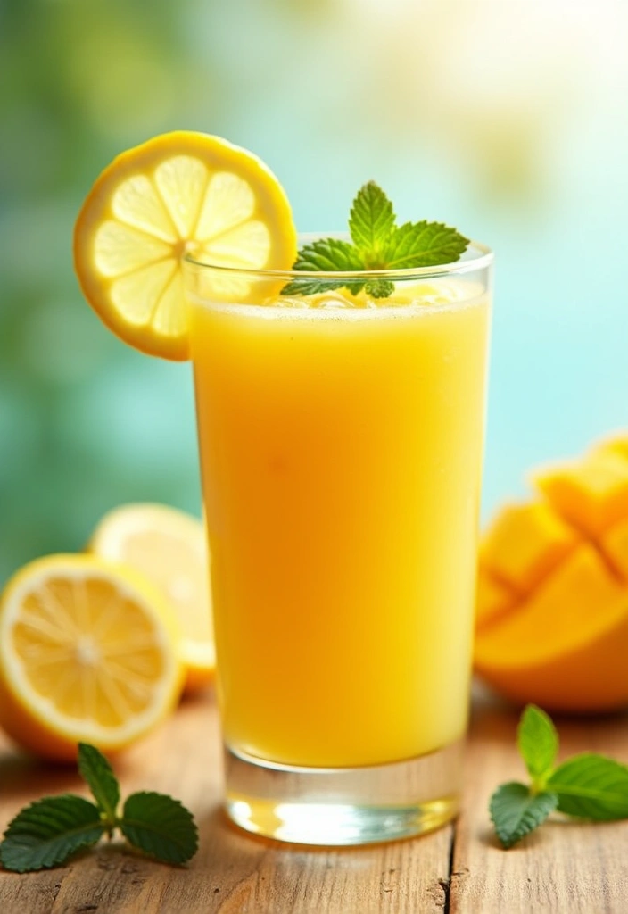 25 Healthy Mango Smoothie Recipes You’ll Want Every Morning 81 25 Healthy Mango Smoothie Recipes You’ll Want Every Morning - 13. Mango Lemonade Smoothie