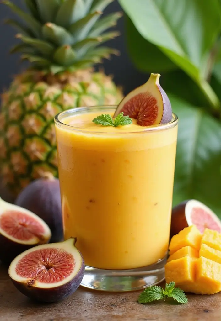 25 Healthy Mango Smoothie Recipes You’ll Want Every Morning 88 25 Healthy Mango Smoothie Recipes You’ll Want Every Morning - 14. Mango Fig Smoothie