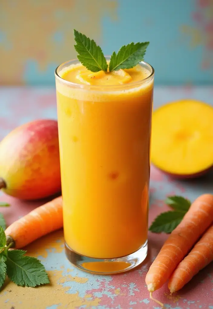25 Healthy Mango Smoothie Recipes You’ll Want Every Morning 102 25 Healthy Mango Smoothie Recipes You’ll Want Every Morning - 16. Mango Carrot Smoothie