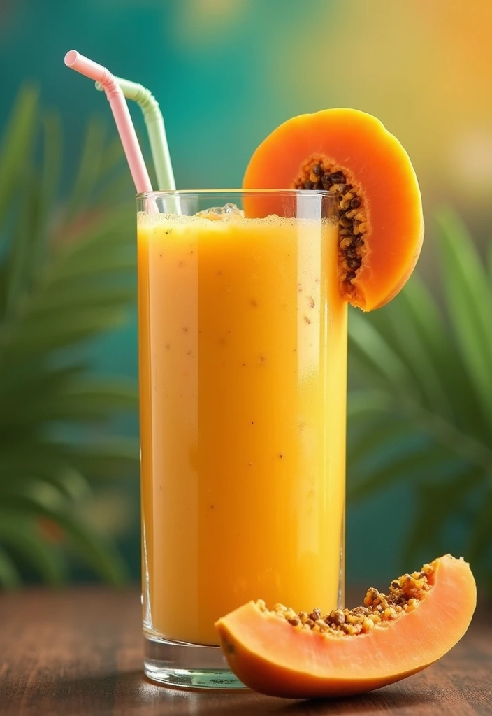 25 Healthy Mango Smoothie Recipes You’ll Want Every Morning 142 25 Healthy Mango Smoothie Recipes You’ll Want Every Morning - 22. Mango Papaya Smoothie