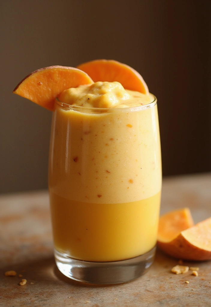 25 Healthy Mango Smoothie Recipes You’ll Want Every Morning 147 25 Healthy Mango Smoothie Recipes You’ll Want Every Morning - 23. Mango Sweet Potato Smoothie