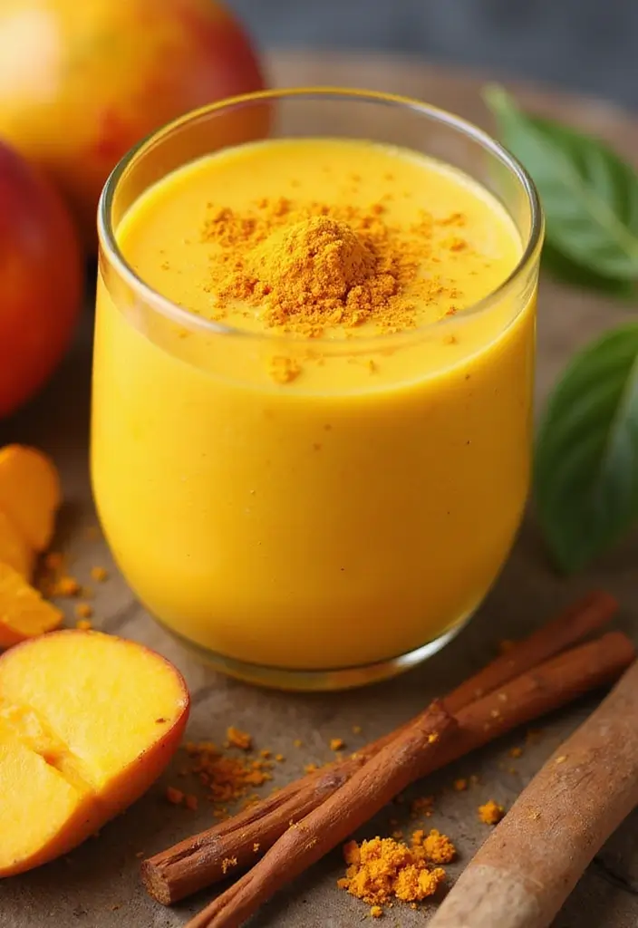 25 Healthy Mango Smoothie Recipes You’ll Want Every Morning 154 25 Healthy Mango Smoothie Recipes You’ll Want Every Morning - 24. Spiced Mango Turmeric Smoothie