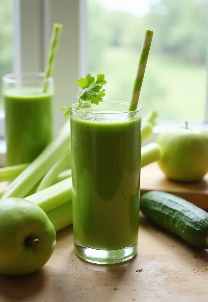25 Liquid Diet Smoothie Recipes for Recovery and Detox 80 25 Liquid Diet Smoothie Recipes for Recovery and Detox - 14. Celery Green Smoothie
