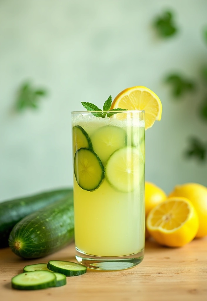 25 Liquid Diet Smoothie Recipes for Recovery and Detox 97 25 Liquid Diet Smoothie Recipes for Recovery and Detox - 17. Cucumber Lemonade Smoothie