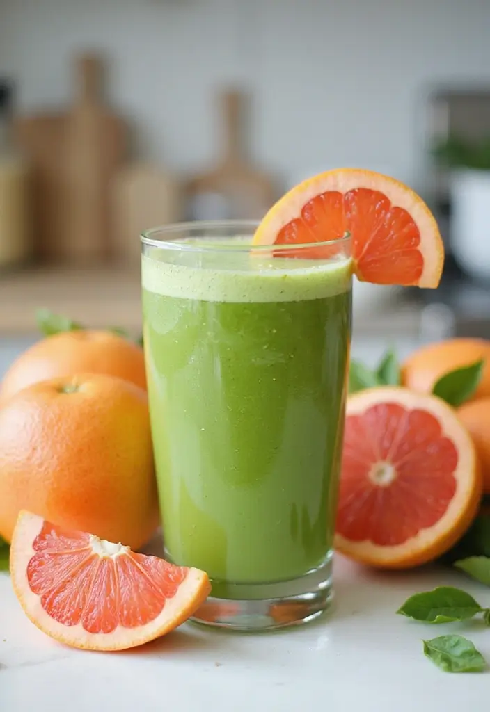 25 Liquid Diet Smoothie Recipes for Recovery and Detox 137 25 Liquid Diet Smoothie Recipes for Recovery and Detox - 23. Grapefruit Green Smoothie