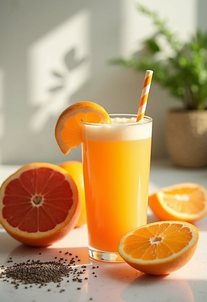 25 Liquid Diet Smoothie Recipes for Recovery and Detox 32 25 Liquid Diet Smoothie Recipes for Recovery and Detox - 6. Chia Seed Citrus Smoothie