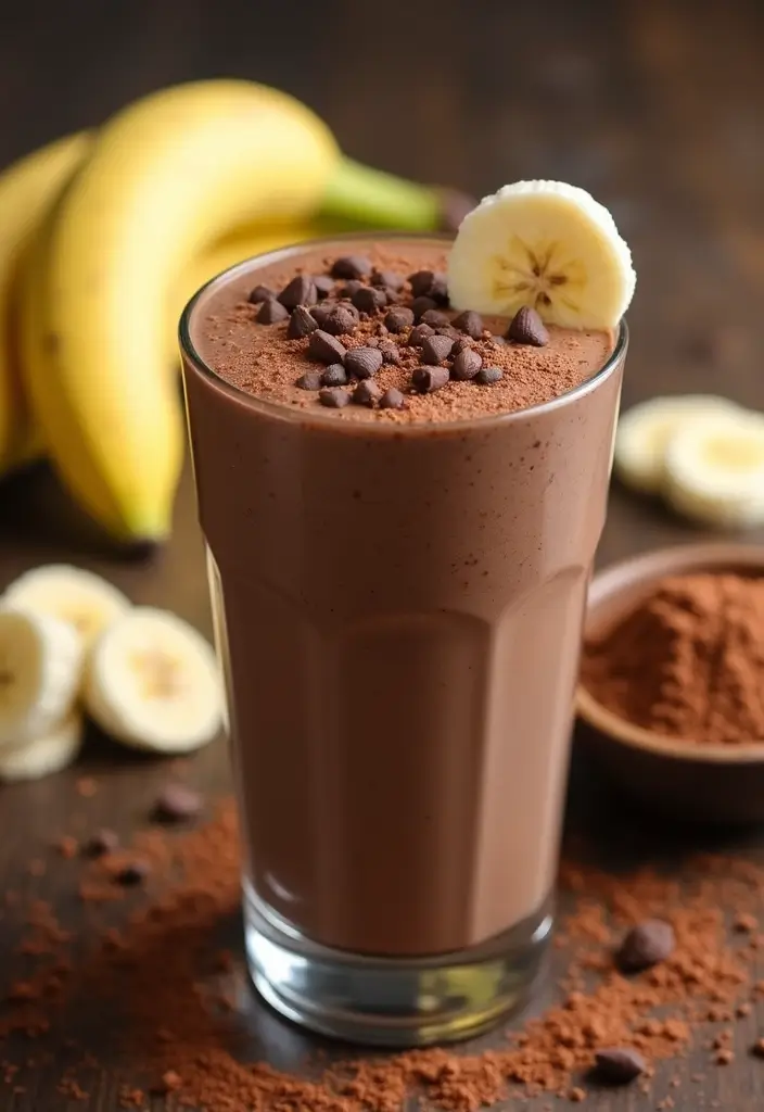 25 Liquid Diet Smoothie Recipes for Recovery and Detox 49 25 Liquid Diet Smoothie Recipes for Recovery and Detox - 9. Chocolate Banana Smoothie