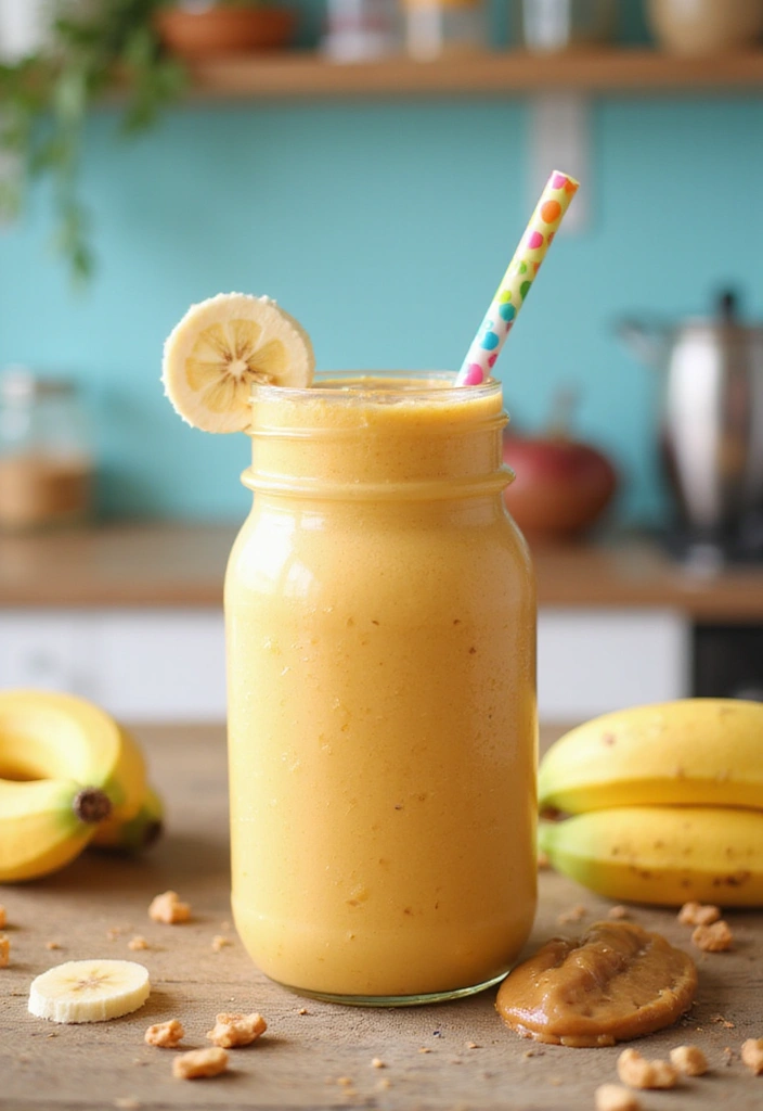 25 Protein Smoothie Recipes for Kids That Are Delicious and Nutritious 1 25 Protein Smoothie Recipes for Kids That Are Delicious and Nutritious - 1. Banana Peanut Butter Power Smoothie