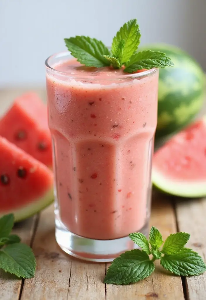 25 Protein Smoothie Recipes for Kids That Are Delicious and Nutritious 111 25 Protein Smoothie Recipes for Kids That Are Delicious and Nutritious - 17. Watermelon Mint Smoothie