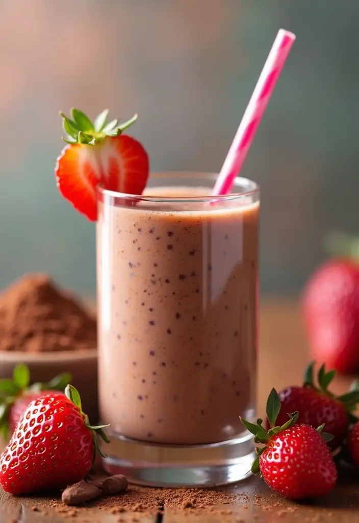 25 Protein Smoothie Recipes for Kids That Are Delicious and Nutritious 142 25 Protein Smoothie Recipes for Kids That Are Delicious and Nutritious - 22. Chocolate Strawberry Smoothie