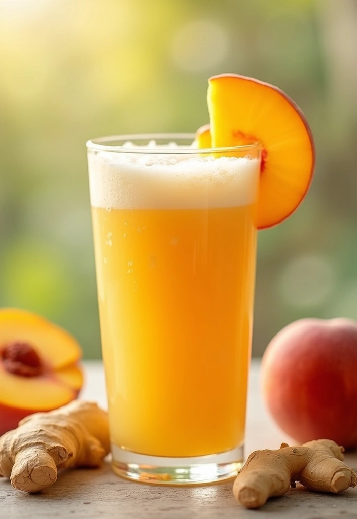 25 Protein Smoothie Recipes for Kids That Are Delicious and Nutritious 149 25 Protein Smoothie Recipes for Kids That Are Delicious and Nutritious - 23. Ginger Peach Smoothie