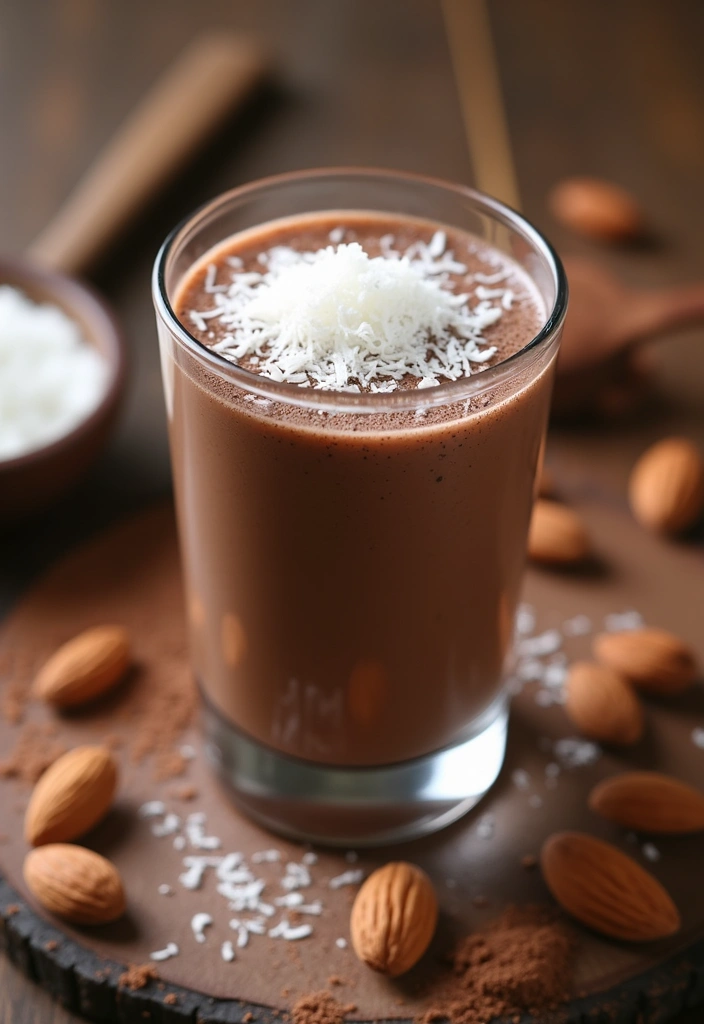 25 Smoothie Recipes for Hormone Balance and Overall Wellness 64 25 Smoothie Recipes for Hormone Balance and Overall Wellness - 10. Almond Joy Smoothie