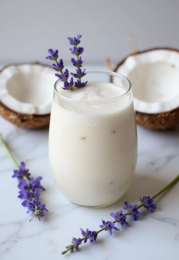 25 Smoothie Recipes for Hormone Balance and Overall Wellness 71 25 Smoothie Recipes for Hormone Balance and Overall Wellness - 11. Coconut Lavender Smoothie